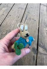 Needlefelt Rabbit Key Ring