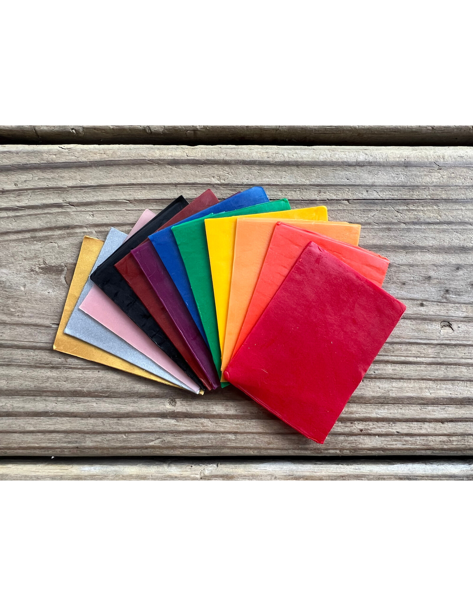 DECORATING WAX set of 12 colors - 2.5”x2” sheets