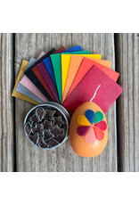 DECORATING WAX set of 12 colors - 2.5”x2” sheets