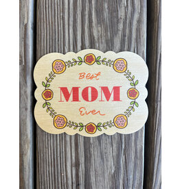 Mom Wildflowers Wooden Mothers Day Card