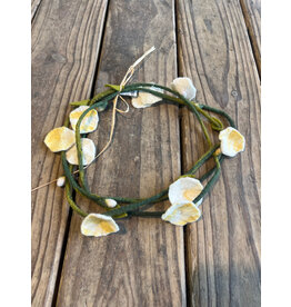 Light Yellow Felted Flower Crown