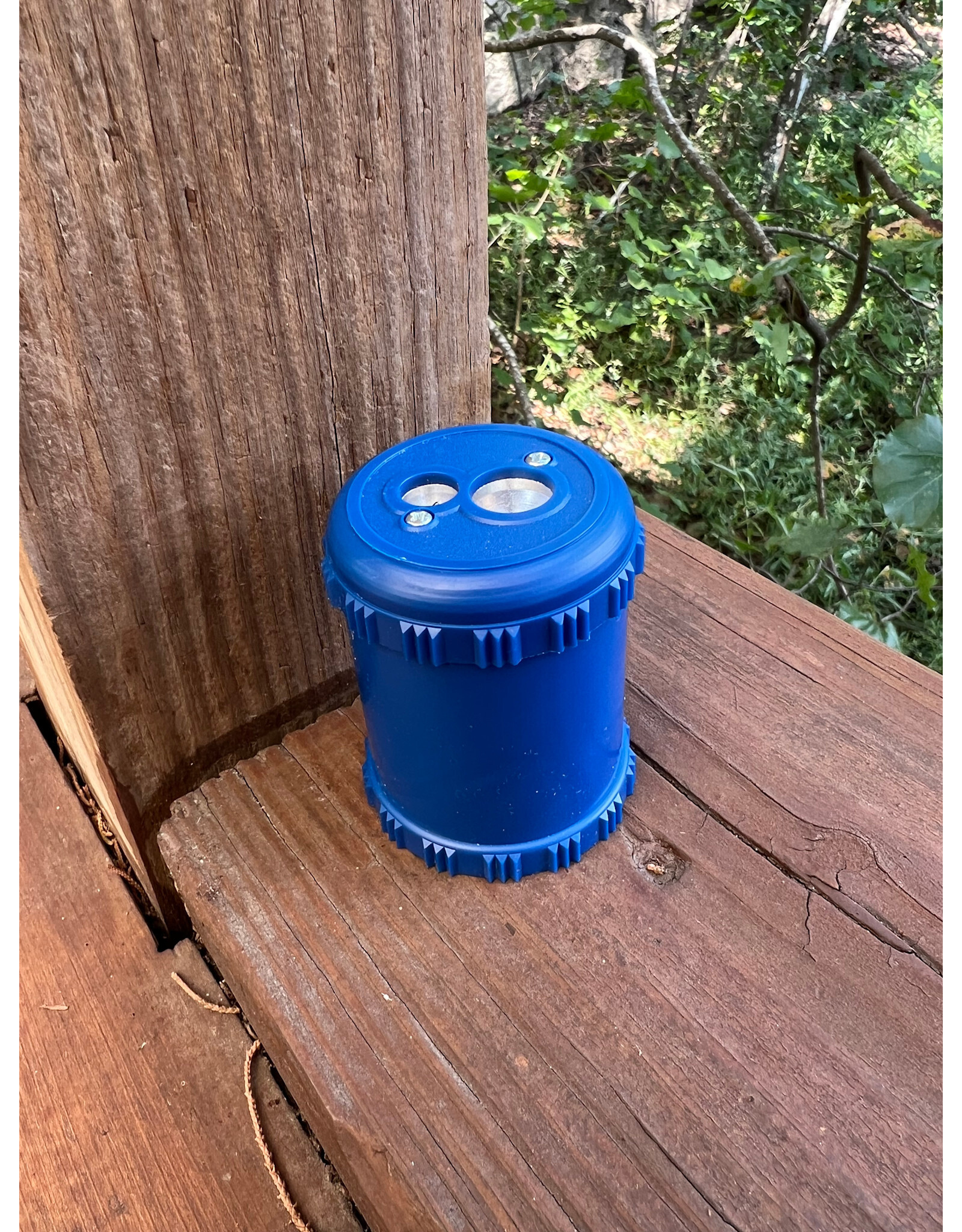 Blue Dual Sharpener with Two-Hole Drum