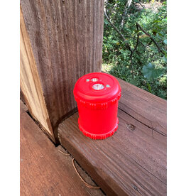 Red Dual Sharpener with Two-Hole Drum