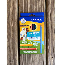 Lyra Super Ferby Lacquered Triangular Pencils - set of 12 Colors