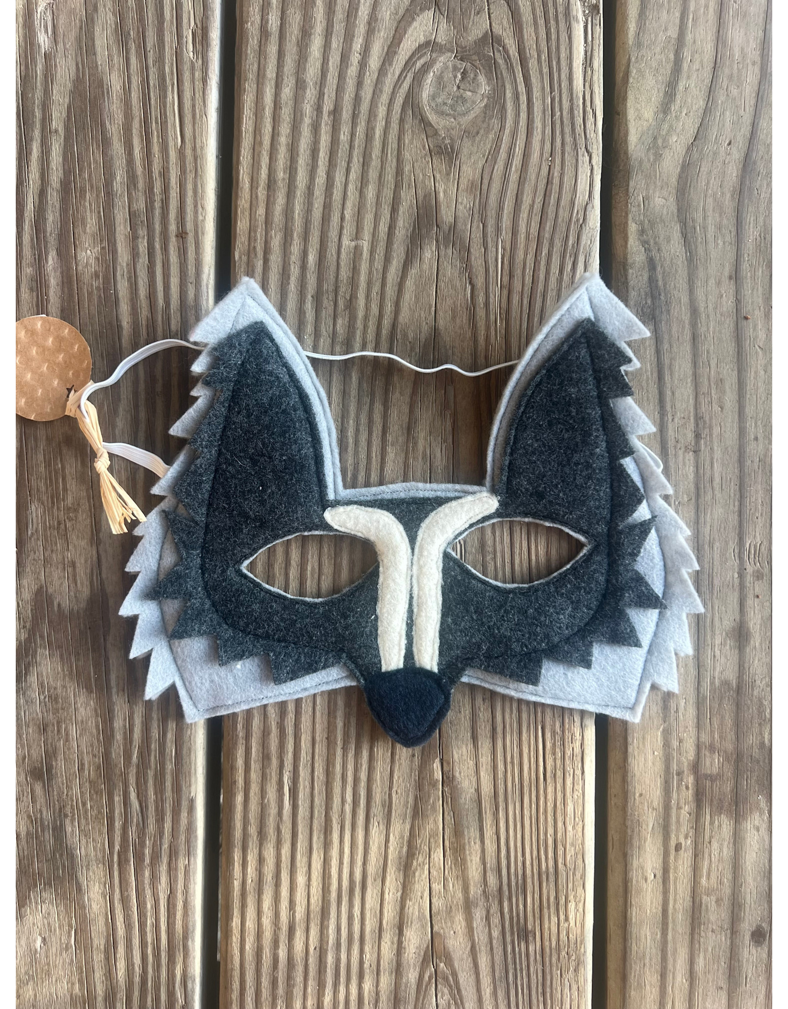 Gray Wolf Mask - Felt. U.S. Made