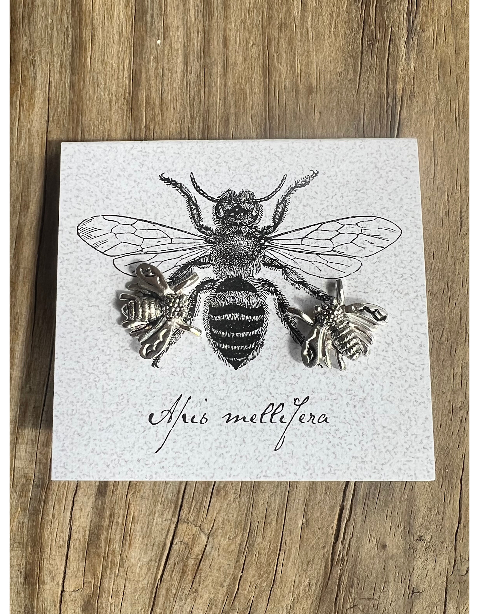 Bee Stud Earrings - Sterling Silver