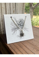 Pinecone Necklace - Sterling Silver