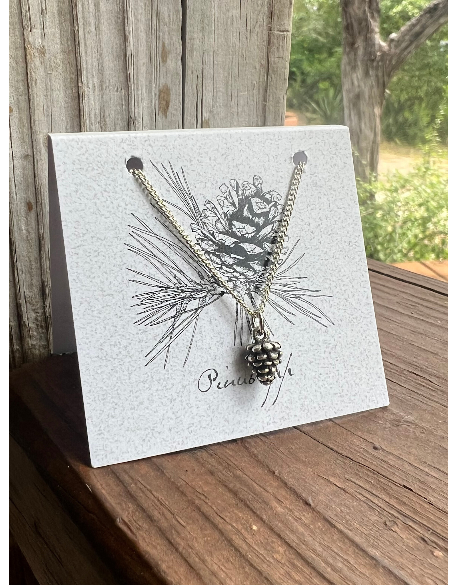 Pinecone Necklace - Sterling Silver