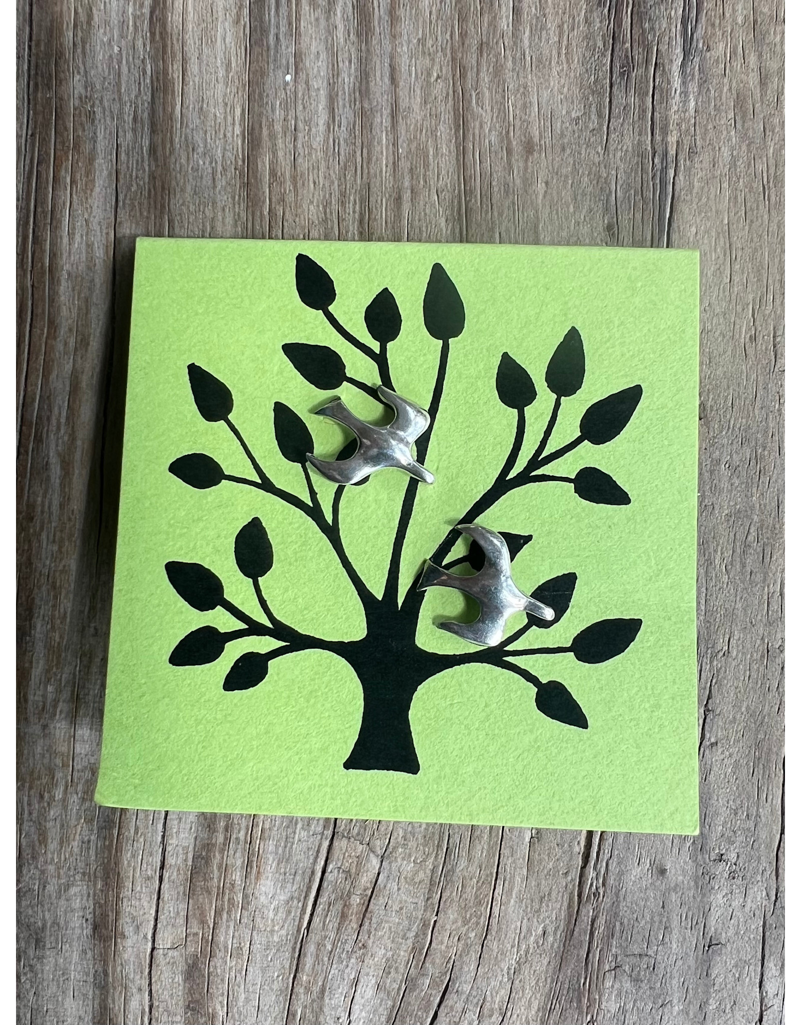 Peace Dove Earrings - Sterling Silver