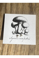 Mushroom Stud Earrings - Sterling Silver