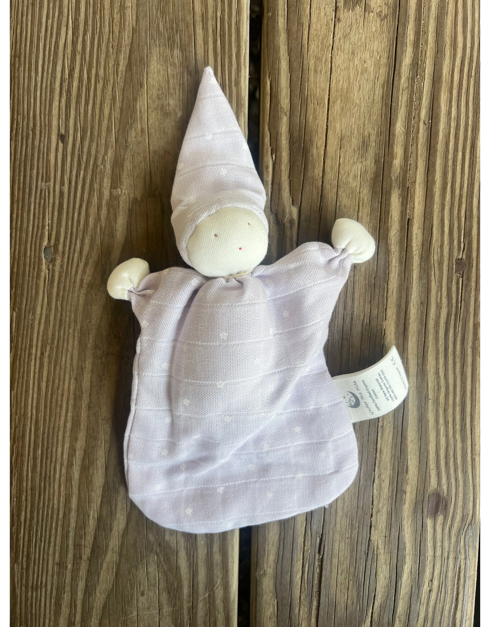 Muslin Sleeping Lovey - Lavender Stars 8 inch, Organic