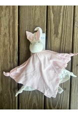 Bunny Blanket Friend Lovey - Pink Stripe. Organic
