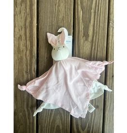 Bunny Blanket Friend Lovey - Pink Stripe. Organic