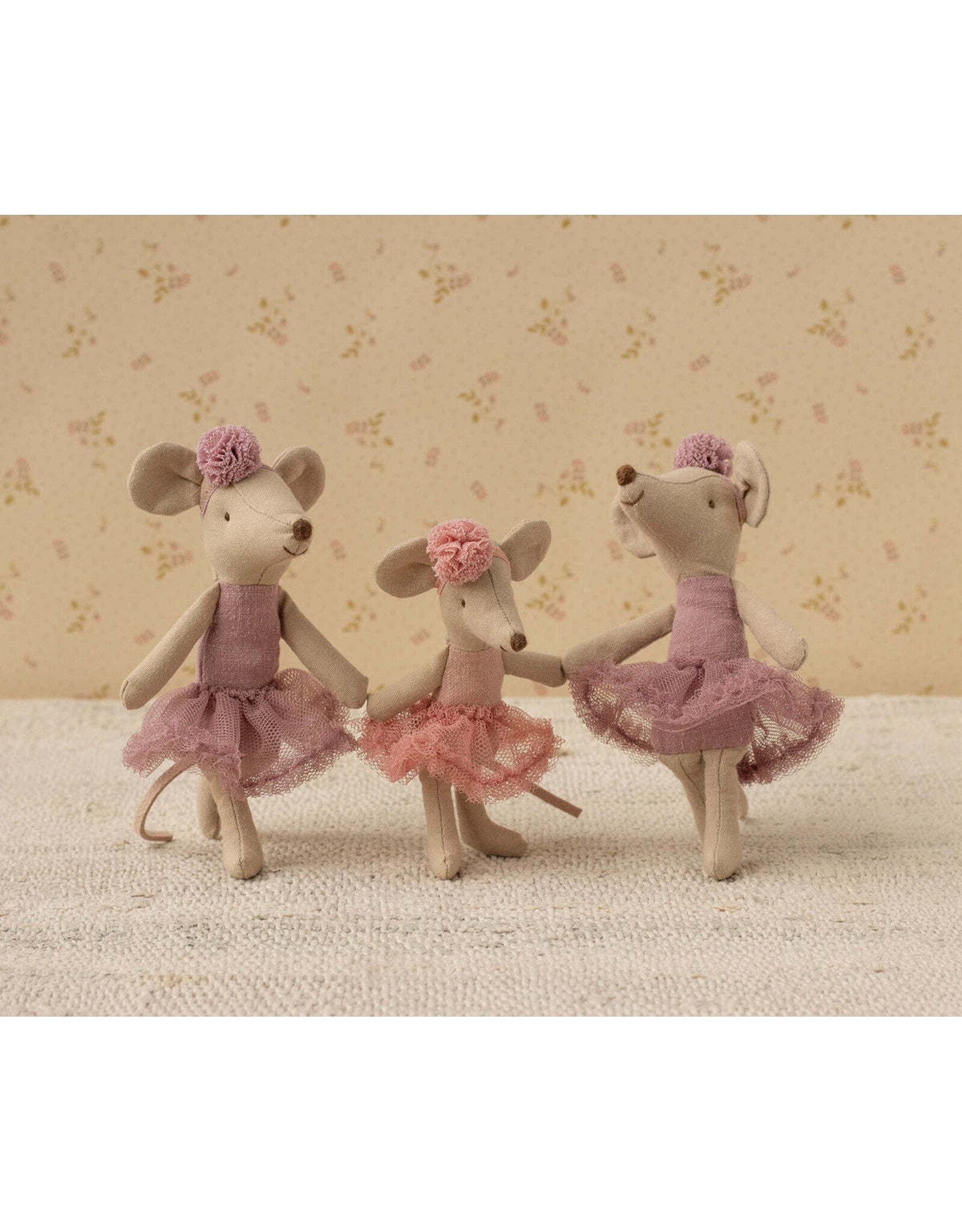Ballerina Mouse, Little Sister. Rose. Maileg