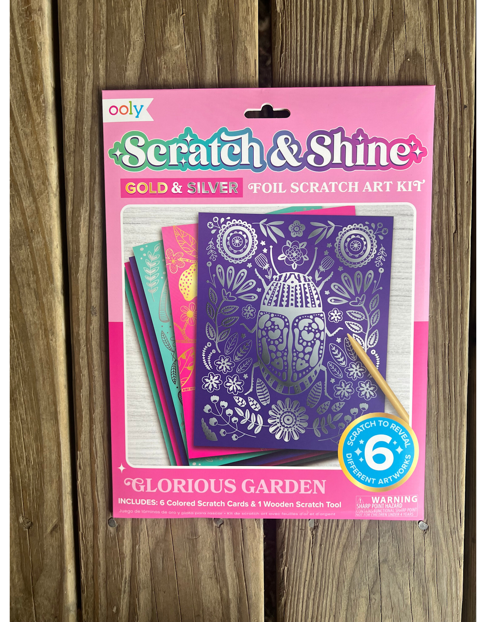 Scratch and Shine: Foil Scratch Art - Glorious Garden
