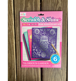Scratch and Shine: Foil Scratch Art - Glorious Garden