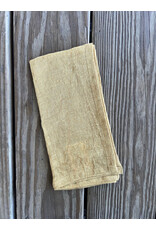 Stonewash Linen Napkin. 18" square. Mustard