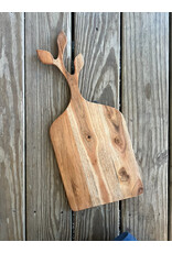 Acacia Cutting Board with Leaf Handle. 20x8.5. Local pick up only