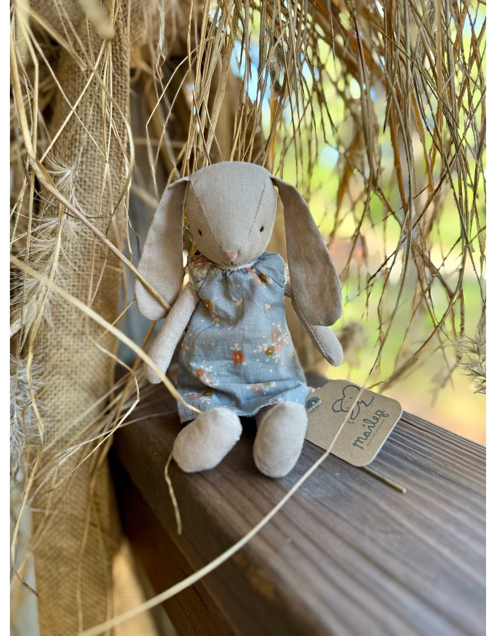 Bunny Size 1, Classic. Flower Dress. Maileg