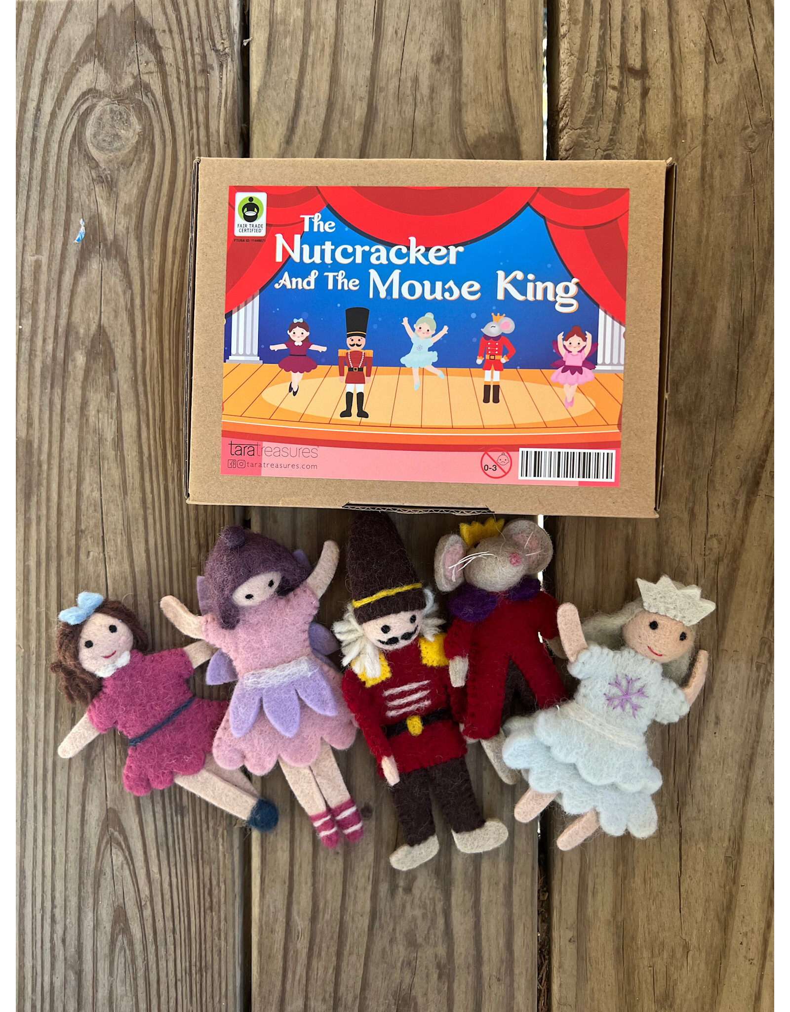 Nutcracker and Mouse King Finger Puppet Set