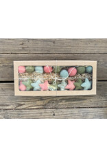 Set of 18 Wool Felt Balls and Stars