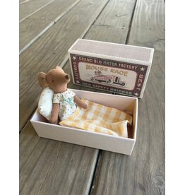 Big Sister Mouse, in Matchbox - White Dress. Maileg