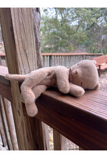 Sleeping Kitten Plush, Small. Cream. Maileg