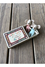 Baby Mice Twins in Matchbox, Maileg