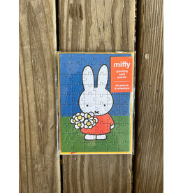 Miffy with Flowers Puzzle Card