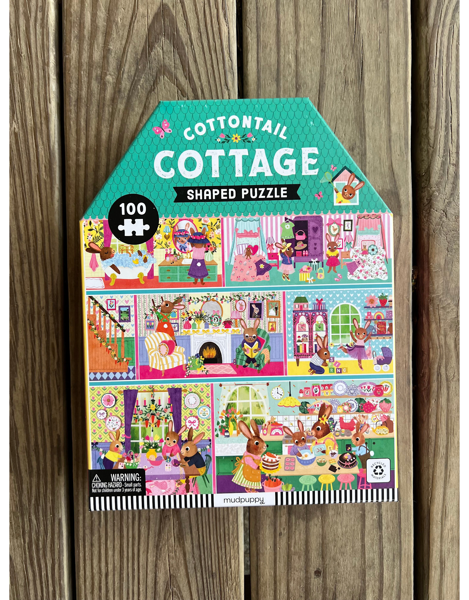 Cottontail Cottage Puzzle. 100 Pieces