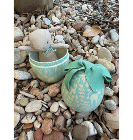 Easter Egg with Micro Lamb, Small. Dusty Mint. Maileg