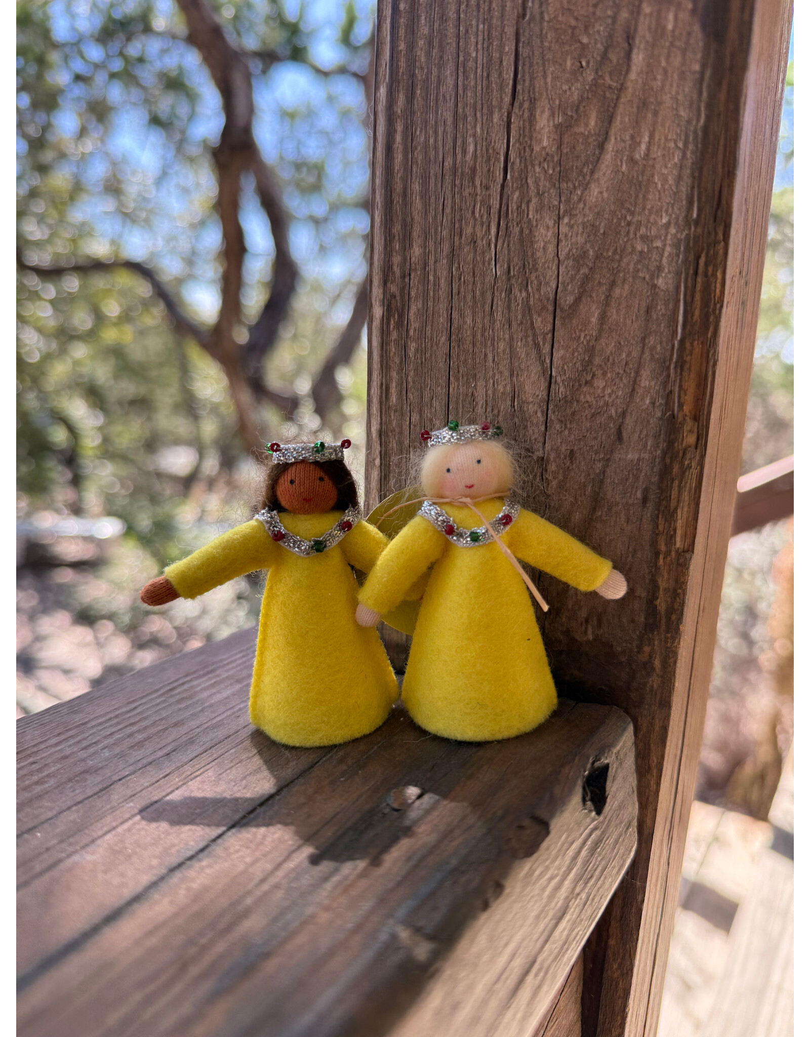 3" Princess - Yellow Dress. Fair Skin. Made in Romania