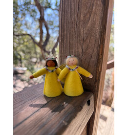 3" Princess - Yellow Dress. Fair Skin. Made in Romania