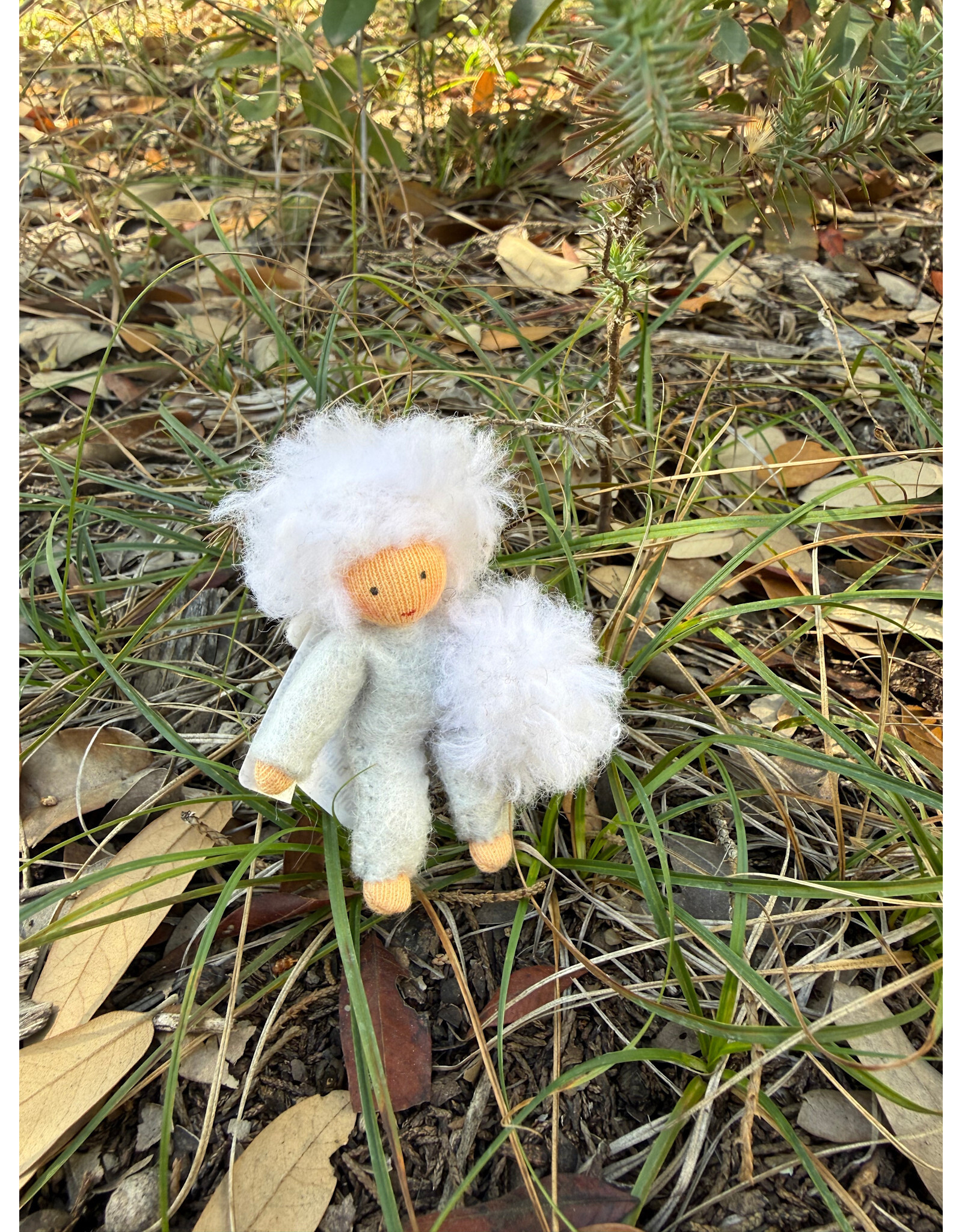 Snowflake Baby Hanging (fair skin, blue clothes)