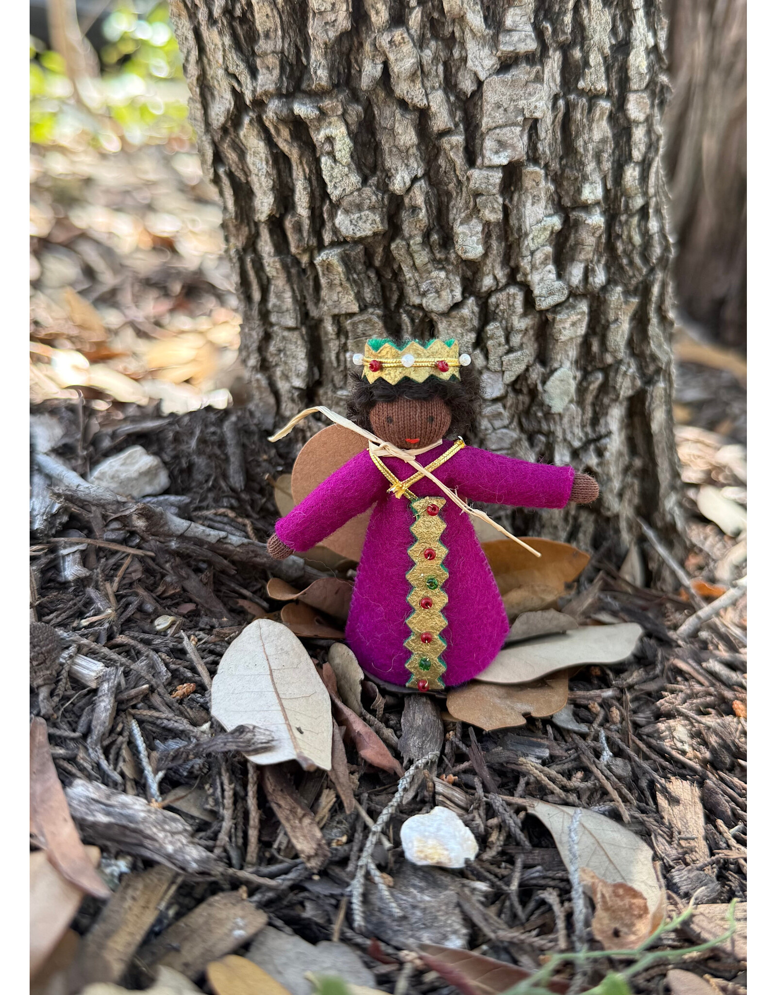 3" Princess - Pink Dress. Dark Skin. Made in Romania