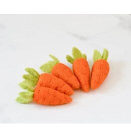 Orange Felt Carrots. Set of 5