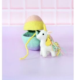 Rainbow Felt Surprise Egg with Unicorn
