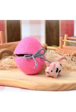 Felt Surprise Egg with Piglet Inside