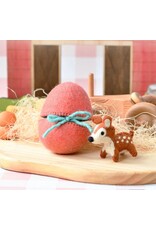 Felt Surprise Egg with Deer Inside