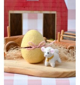 Felt Surprise Egg with Lamb Inside
