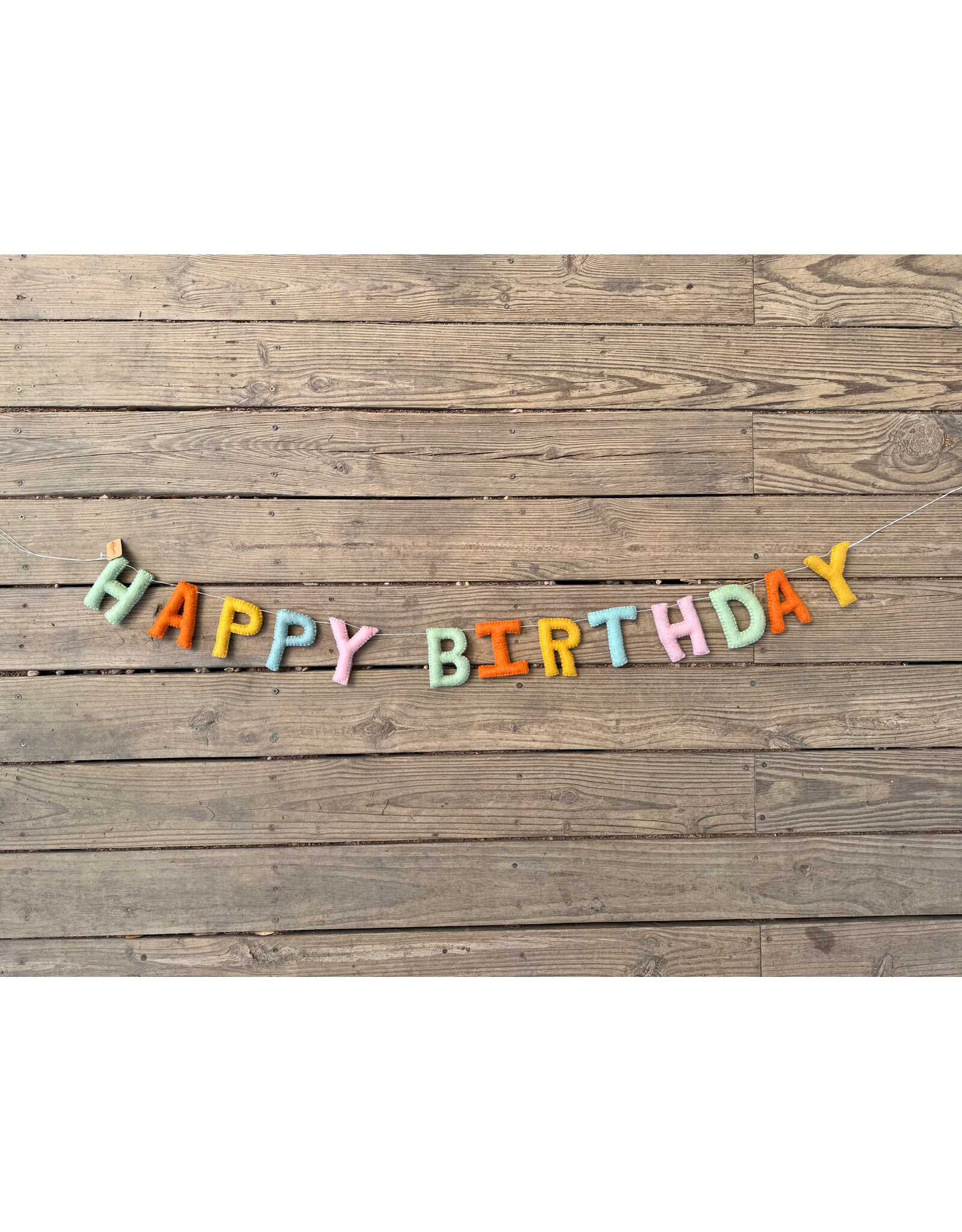 Felt Happy Birthday Garland