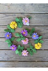Felt Daisy Garland Purple, Pink and Yellow - 54 in long
