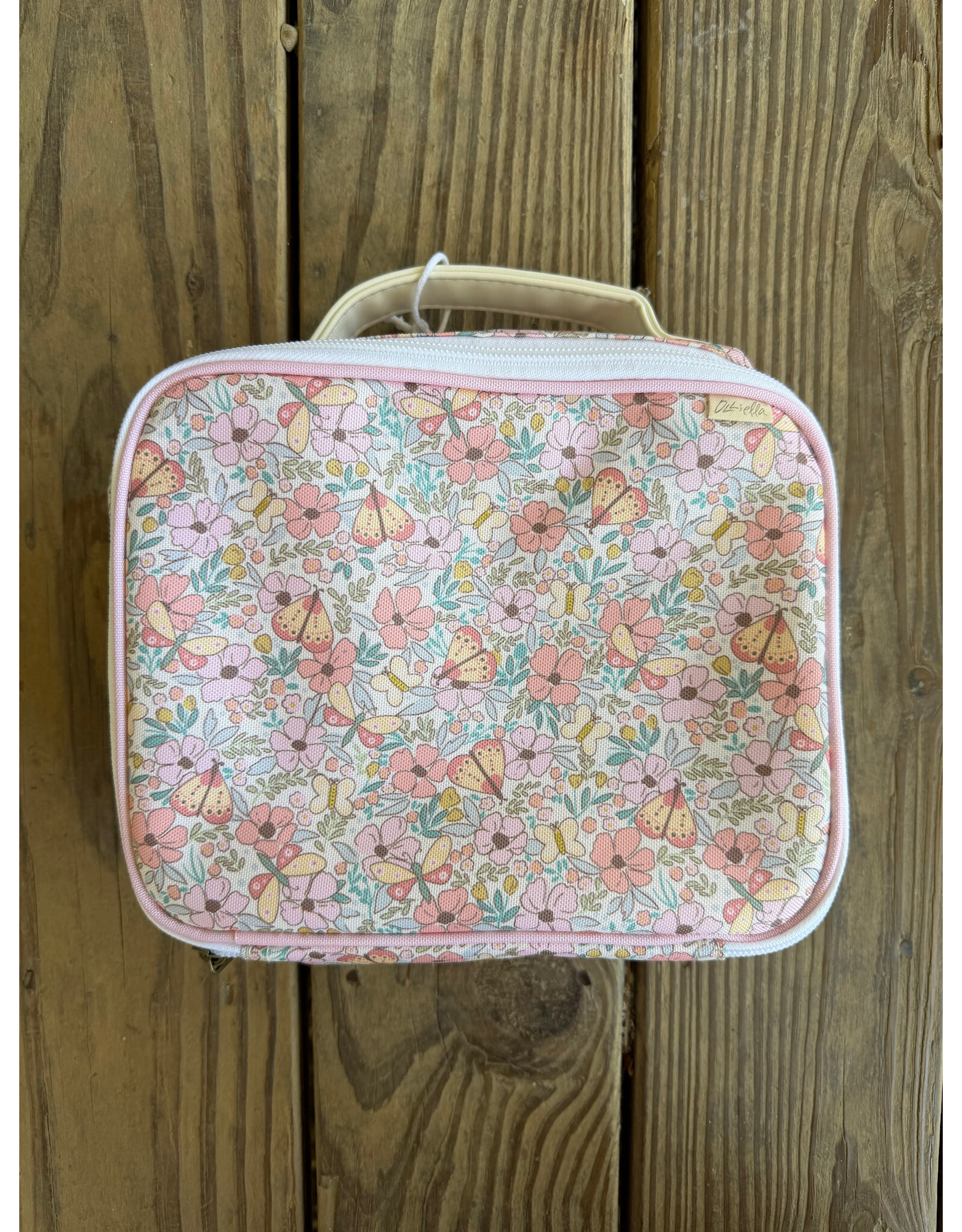 See-Ya Lunch or Project Bag - Butterfly Ecru