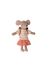 Tricycle Mouse, Big Sister, Coral. Maileg