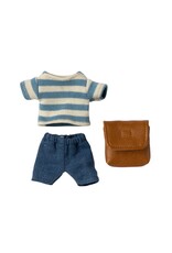Big Brother Mouse Clothes and Bag, Brown. Maileg