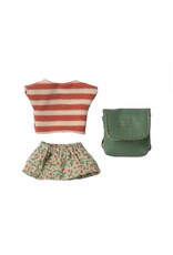 Big Sister Mouse Clothes and Bag, Green. Maileg