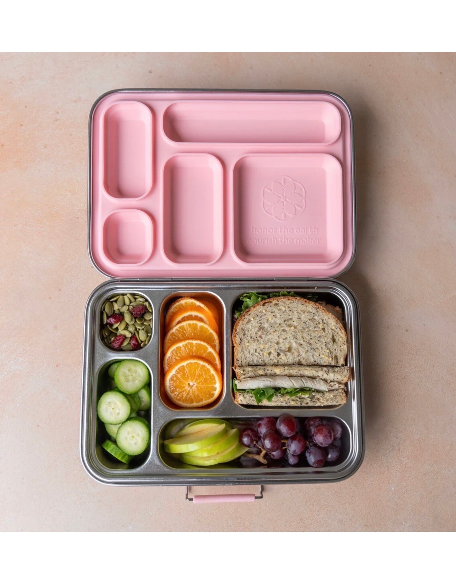 Earth and Maker Lunch Box - Cherry Blossom. Large