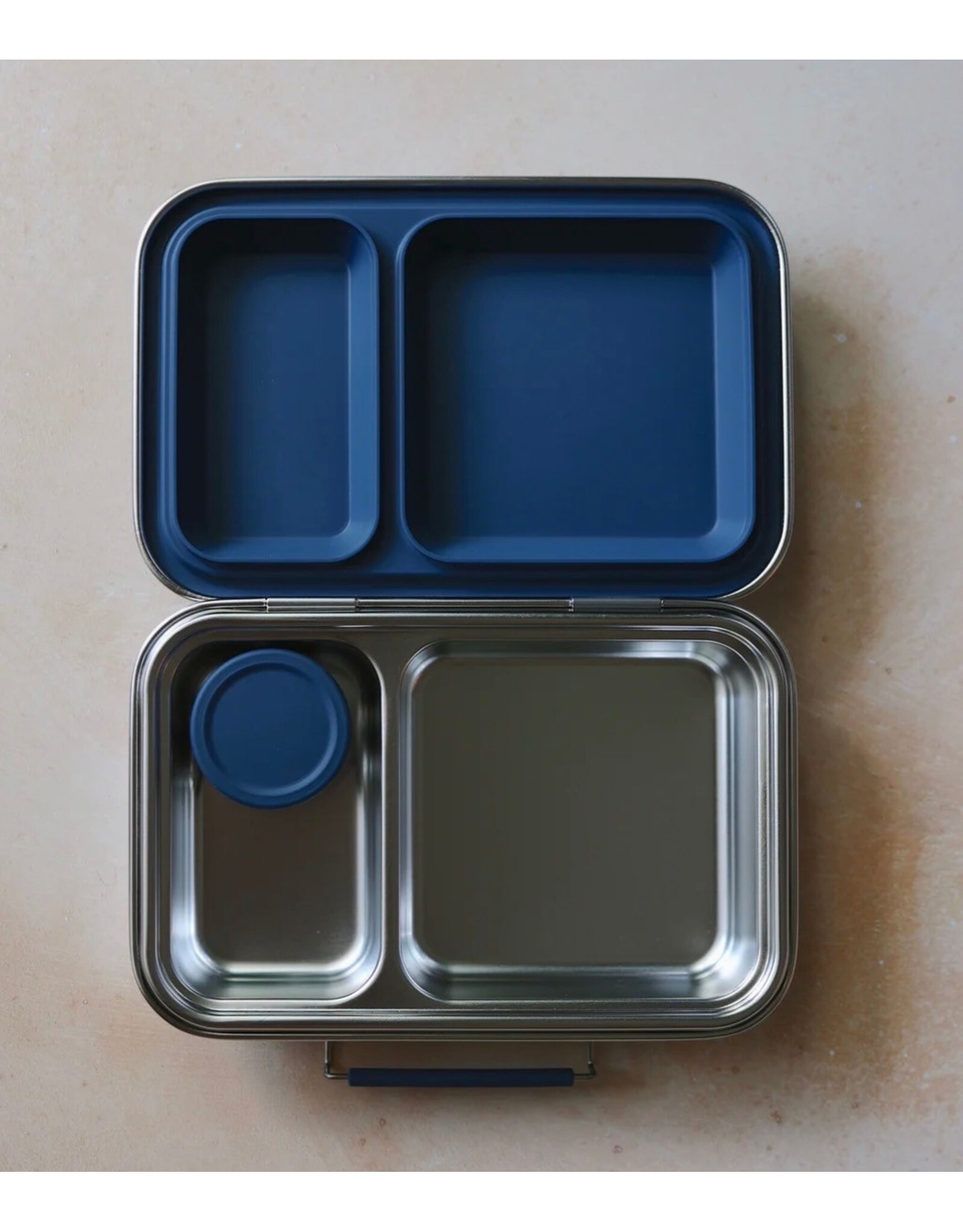 Earth and Maker Lunch Box - Two Compartment. Navy