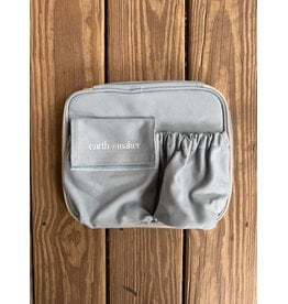 Earth and Maker Lunch Box - Organic Cotton Case. Light Blue