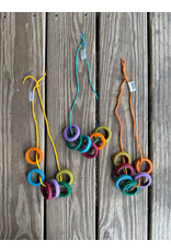 Grapat Rings - Set of 6. Complimentary Colors. Strings Vary